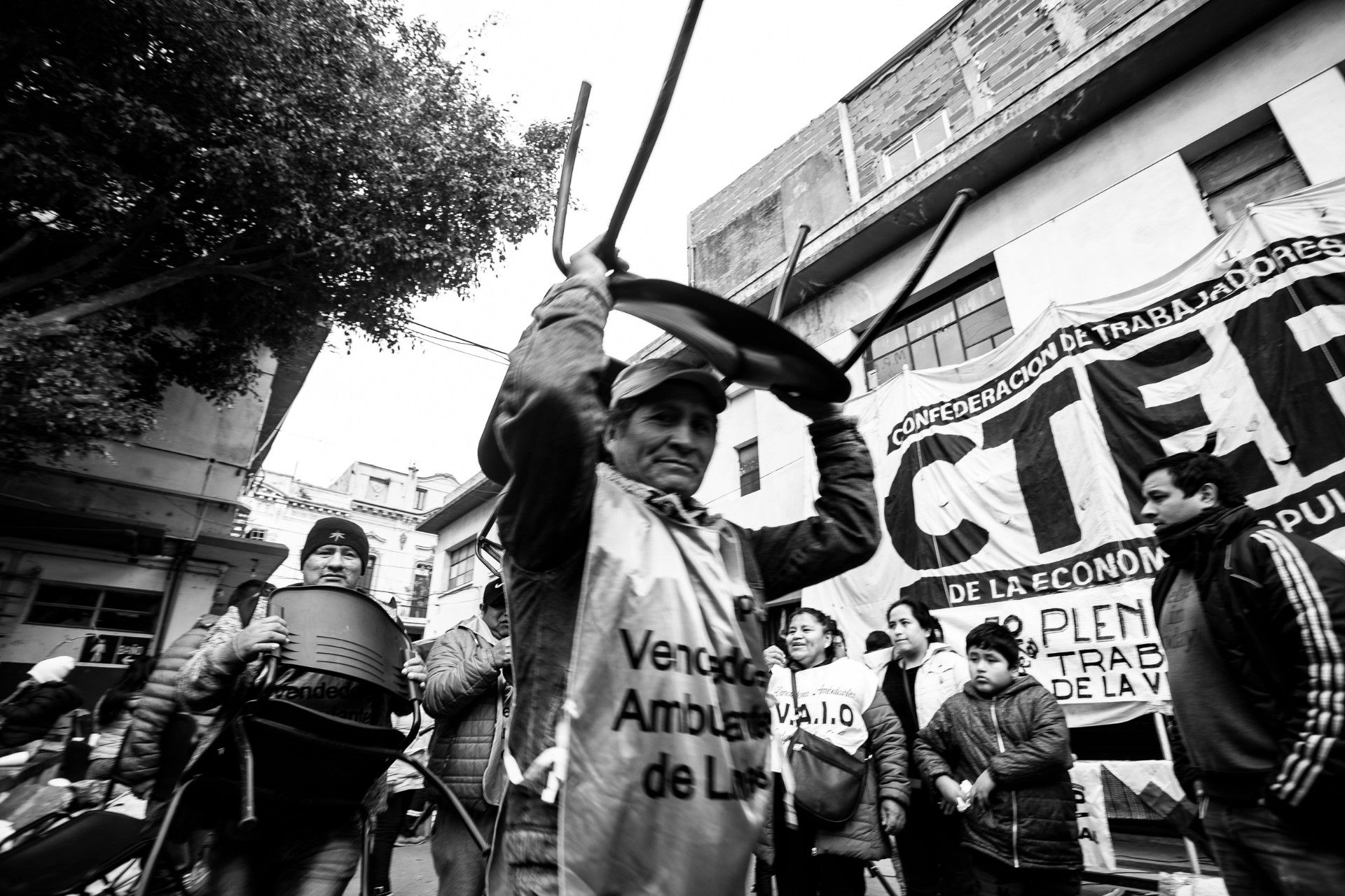 Trabajadores y trabajadoras durante el plenario de la CTEP, en julio de 2019. Foto: Viojf