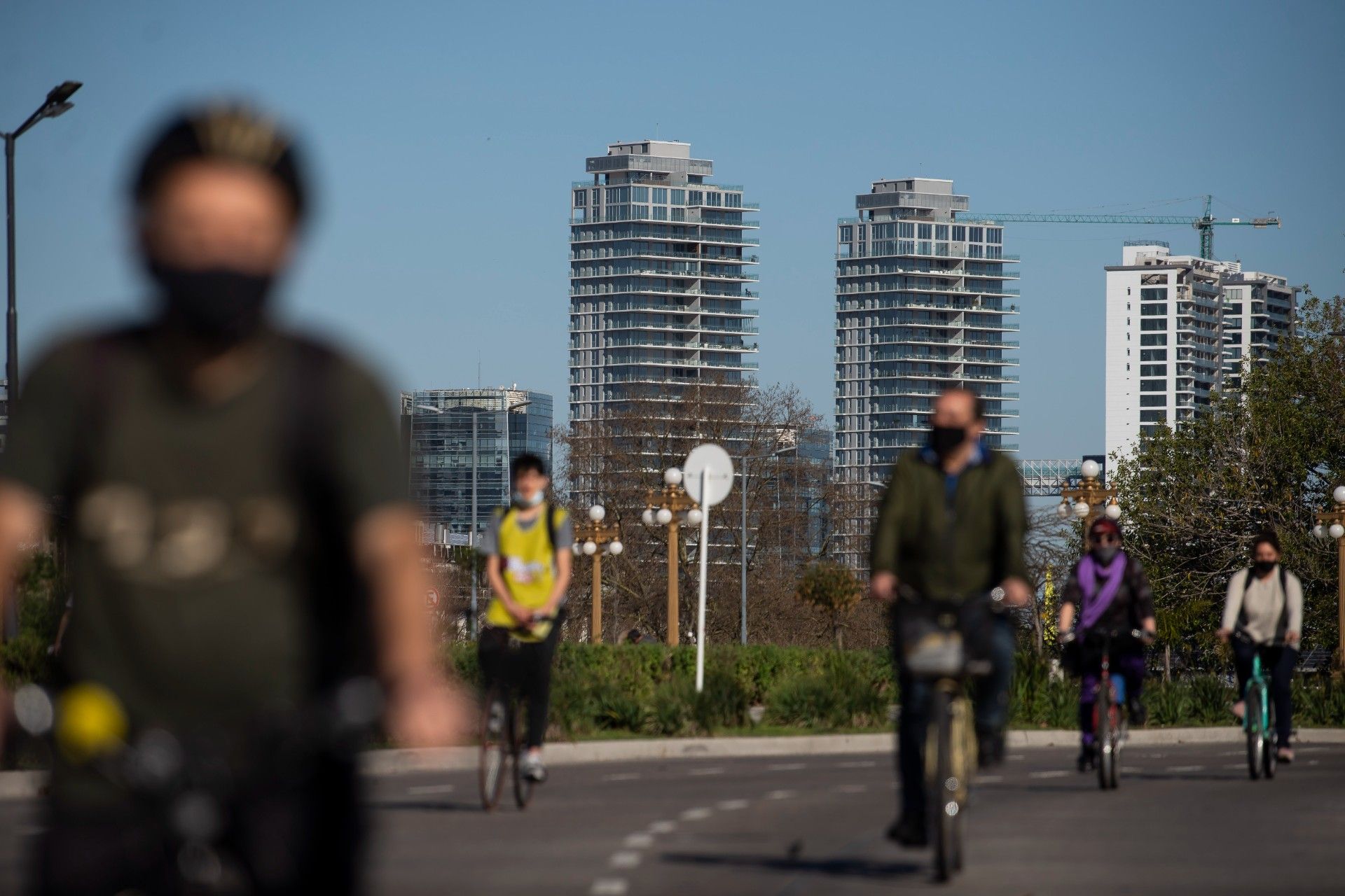 Bicicleteada en defensa de la Costanera realizada en agosto de 2021 (crédito: Federico Imas).